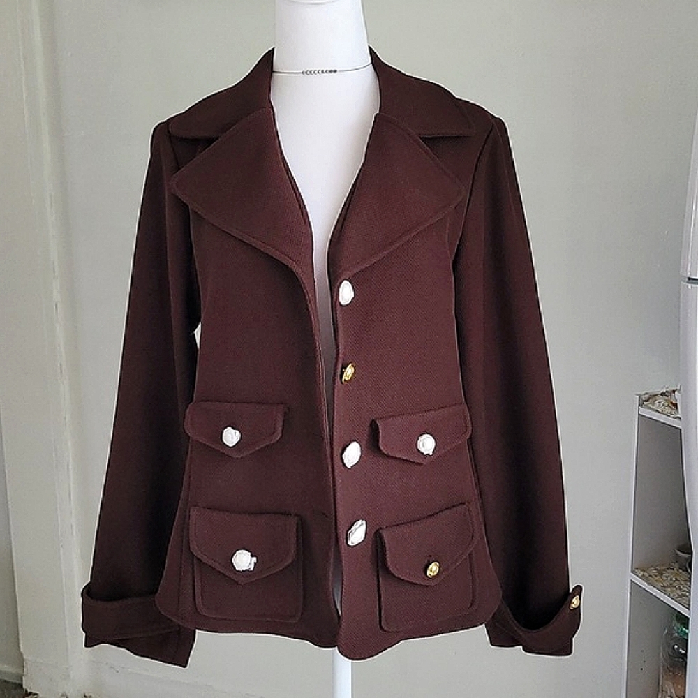 62. Joan Rivers - Brown Knit Blazer